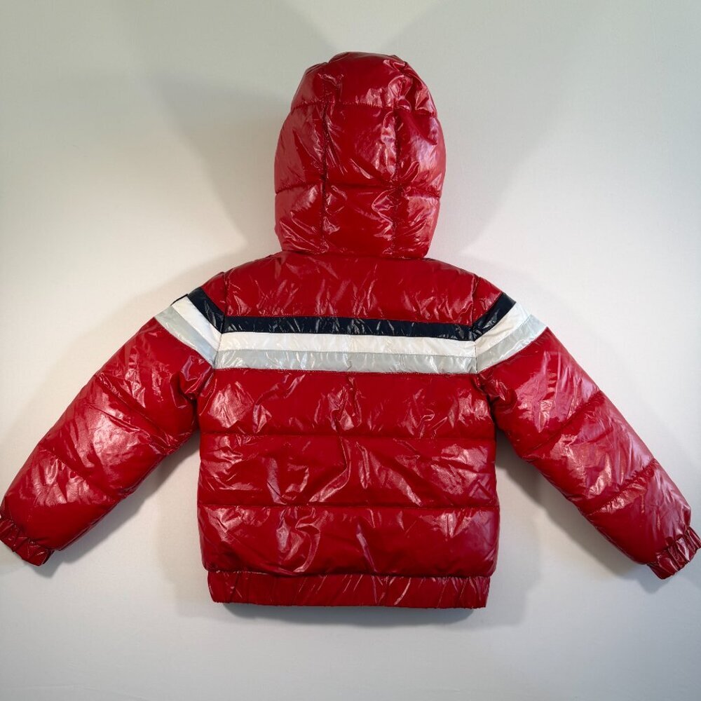Kids LEVIS Red Hooded Puffer Jacket 6-7 - Picture 12 of 16